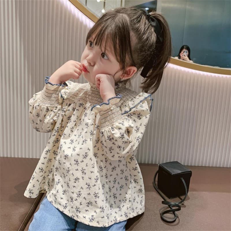 2025 Novo produto para meninas roupas infantis camisa Floral para bebê