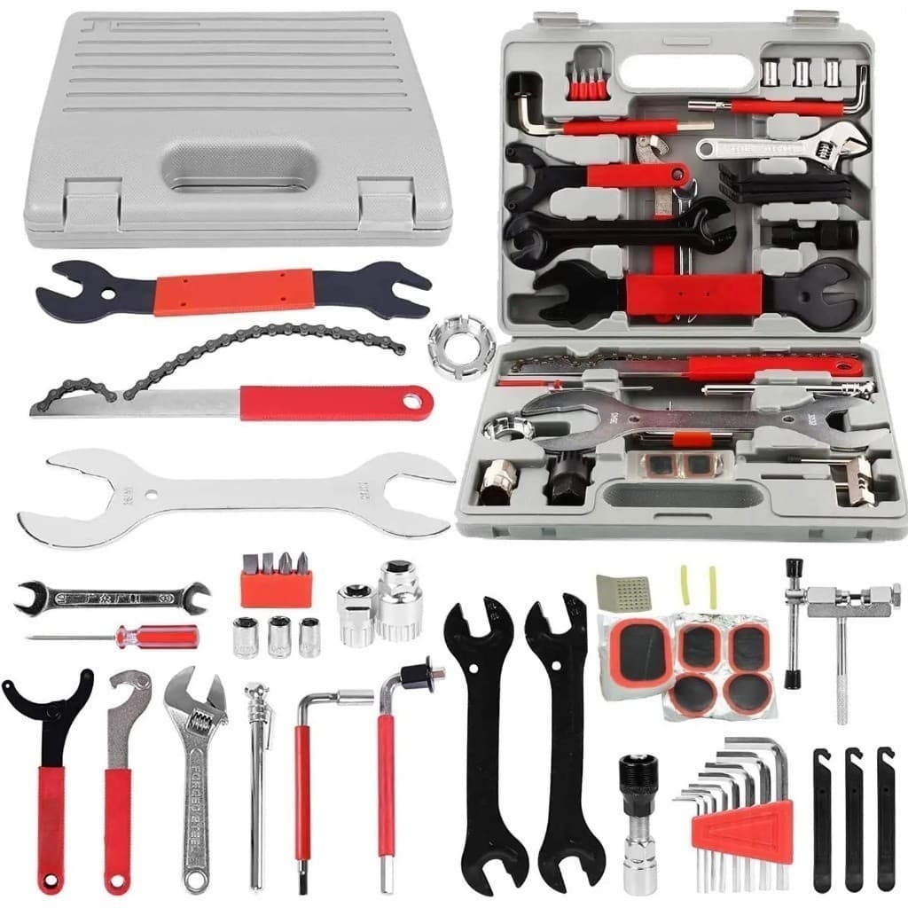 Kit Ferramentas Bike Maleta Completa Profissional 44 Peças Chave Extrator Bicicleta