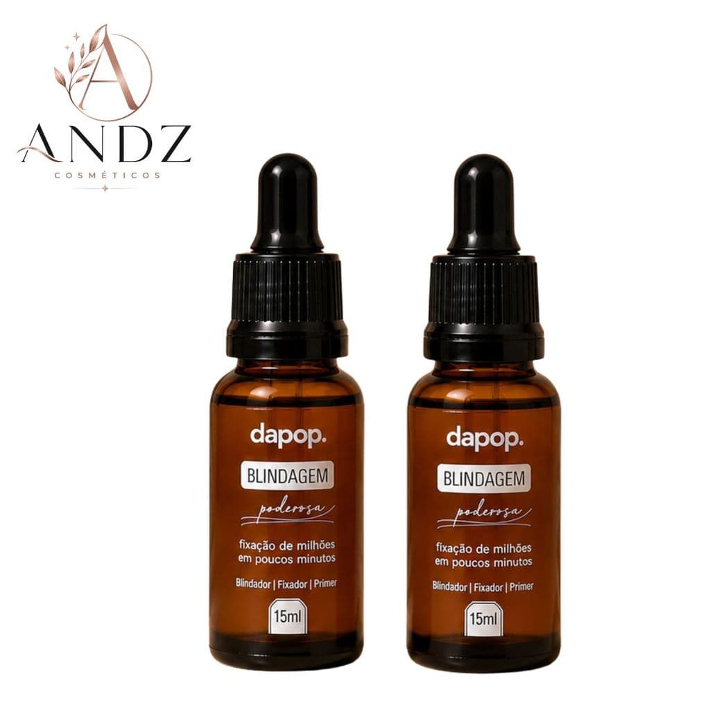 Kit 2 Blindagem15ml Primer Fixador Diluidor Maquiagem Longa Duração Controle Oleosidade