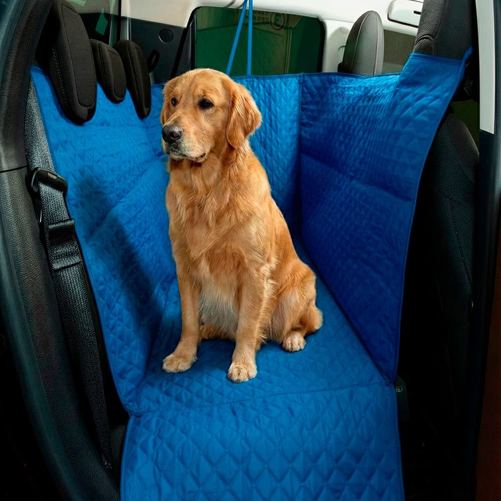 Capa Protetor Banco Traseiro Carro Plus Impermeável Pet Cão Microfibra Matelada Ultrassônica 120x157x50cm com Elástico