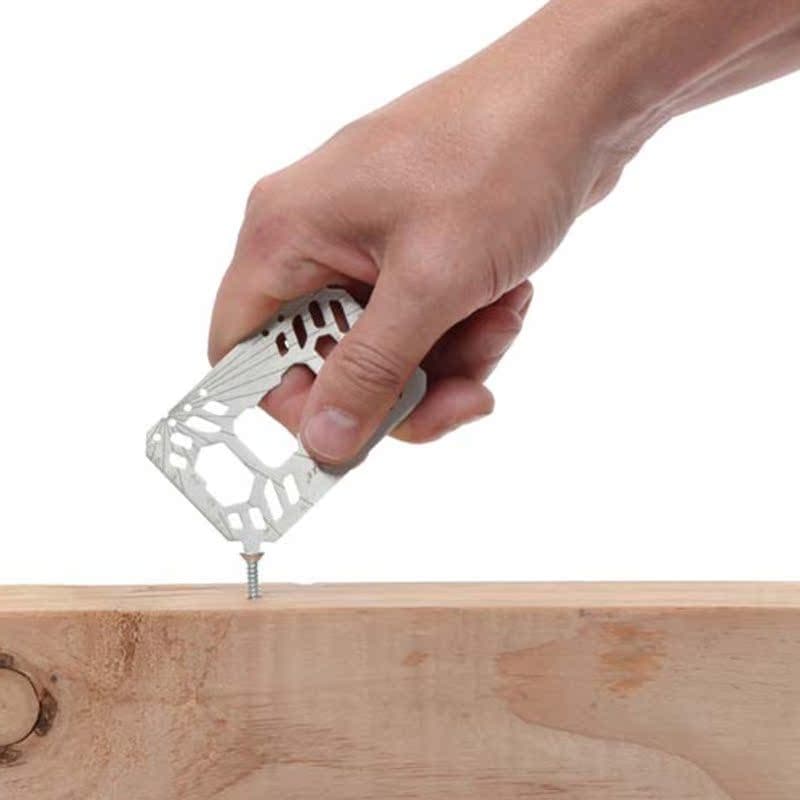 Nitecore Nai Ai Carteira de Aço Inoxidável Sabre Cartão Externo EDC Cartão de Ferramenta Multifuncional