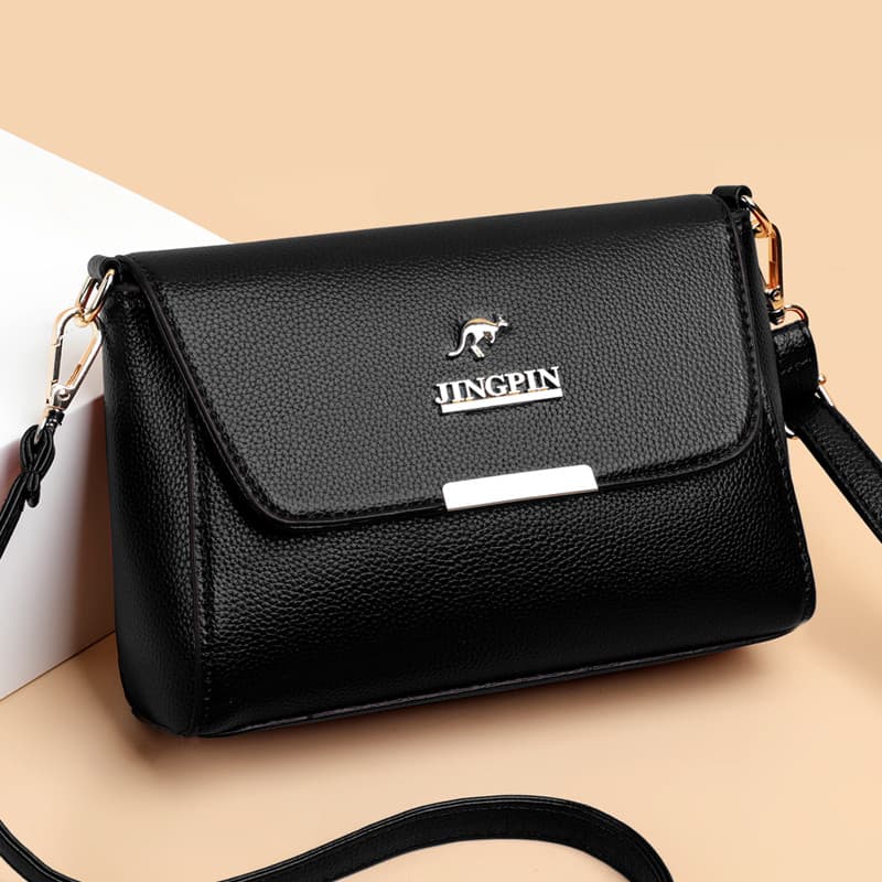 Bolsa feminina 2026 novo estilo na moda bolsa de ombro couro macio pequeno saco Casual All-Match textura senhoras saco d