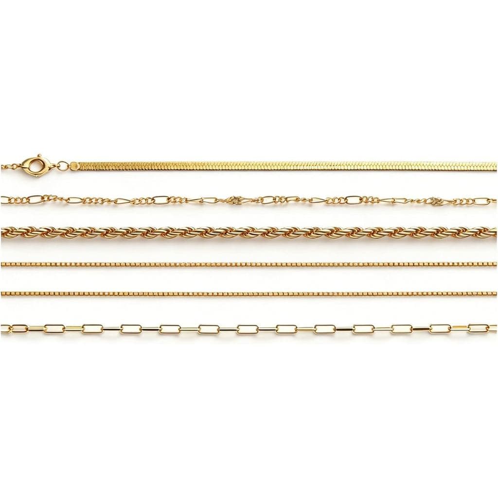 Pulseiras de Ouro 14k para Mulheres, à Prova d'Água, Estilo Boho Chic Moderno