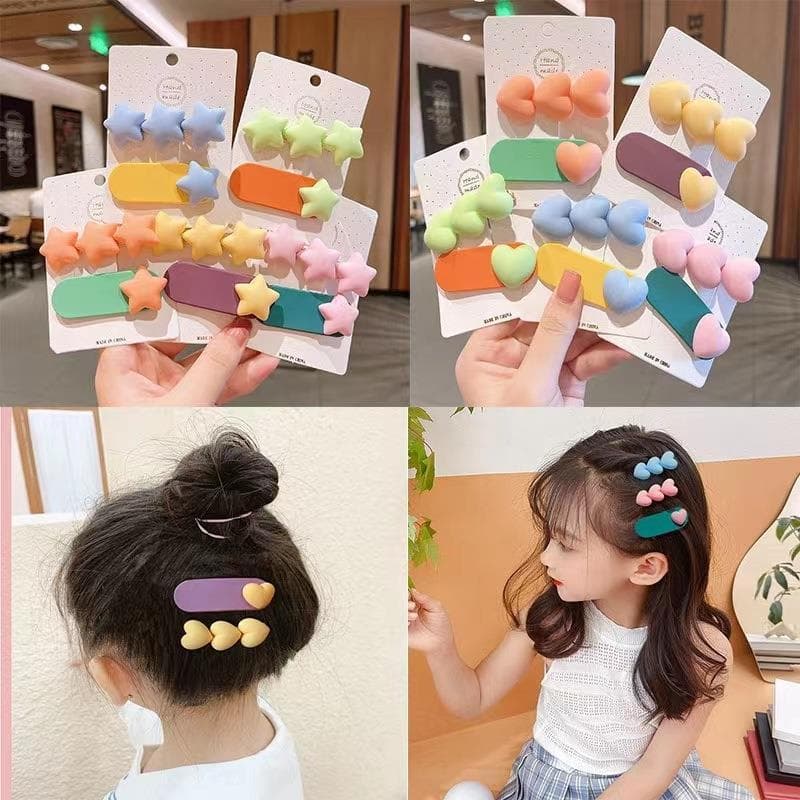 Versão coreana amor das crianças hairpin bonito clipe cocar feminino lado hairpin franja cabelo quebrado doce cor bb cli