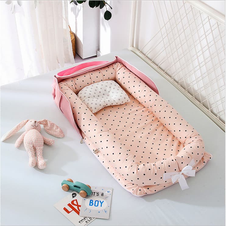 Portátil portátil móvel Outing berço cama média carro deitado cama portátil recém-nascido para fora cama segura