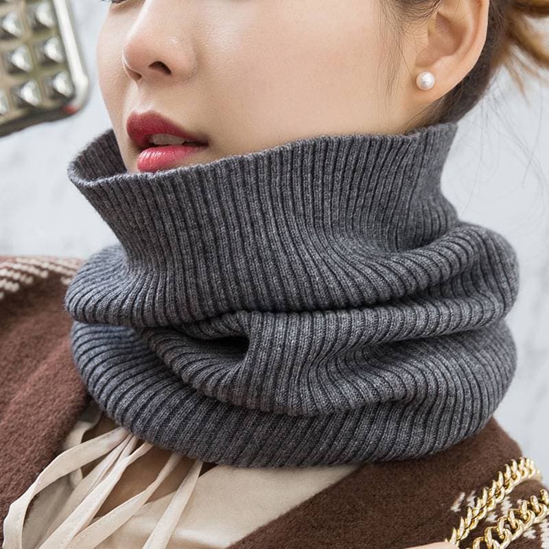 Cashmere outono inverno babador das mulheres dos homens coluna Cervical colar falso engrossado lã quente colar de malha