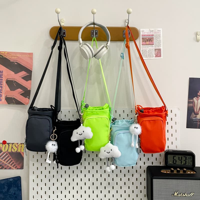 Bolsa Transversal Colorida para Mulheres, Bolsas de Ombro de Nylon para Meninas, Bolsas Impermeáveis para Celular