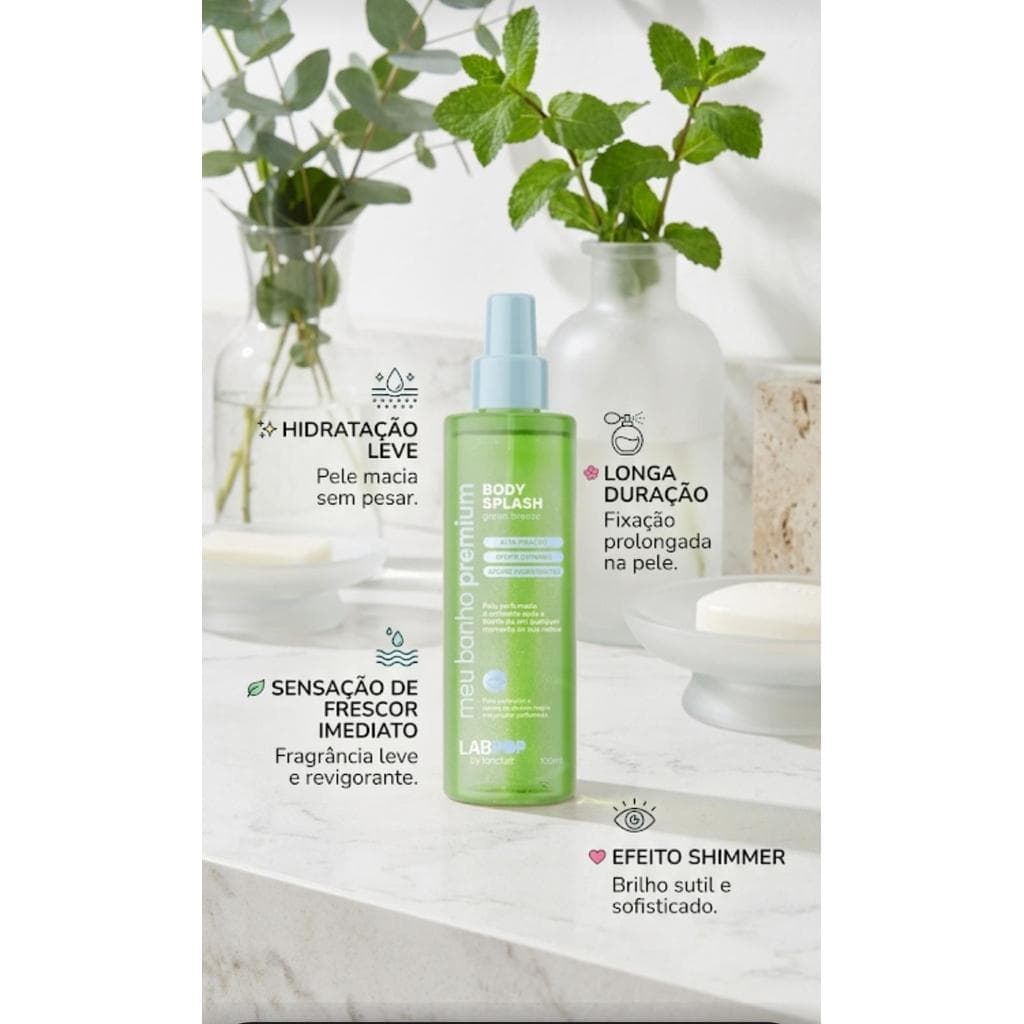 Body Splash Meu Banho Premium Green