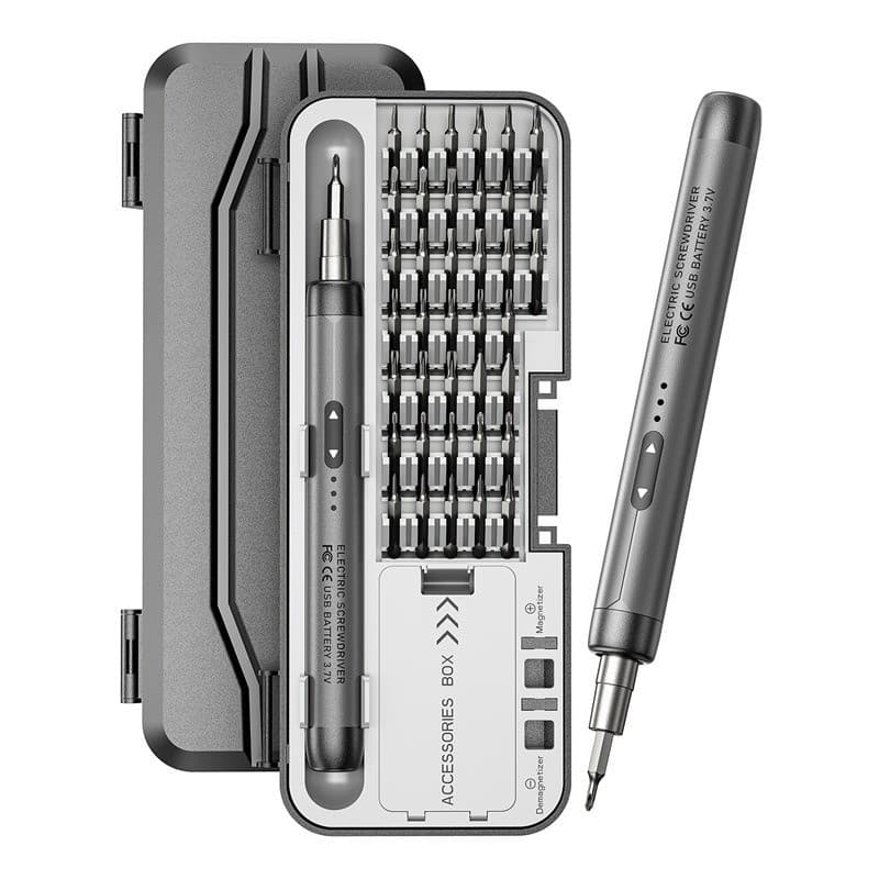 Chave de fenda elétrica multifuncional de pequena precisão, silenciosa, durável, bateria, recarregável, grande Torque, f