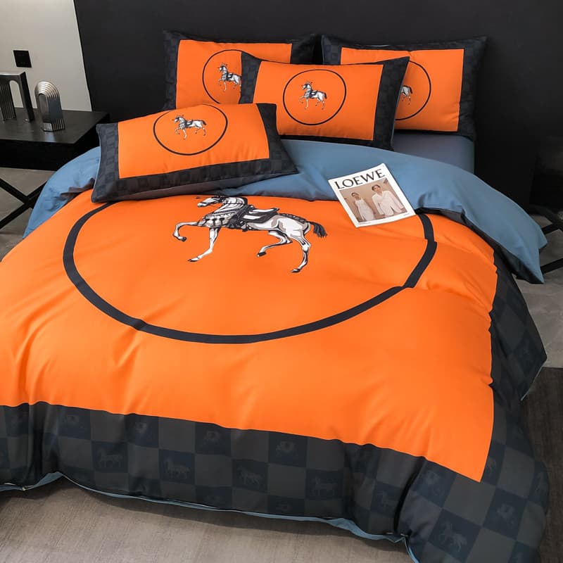 Luz estilo de luxo influenciador Street Wear High-End sentimento cama conjunto de quatro peças algodão 100 algodão puro