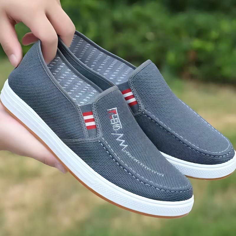 Sapatos masculinos de cano baixo 2023 outono novo estilo sapatos de pano masculinos deslizamento-em velho pequim sapatos