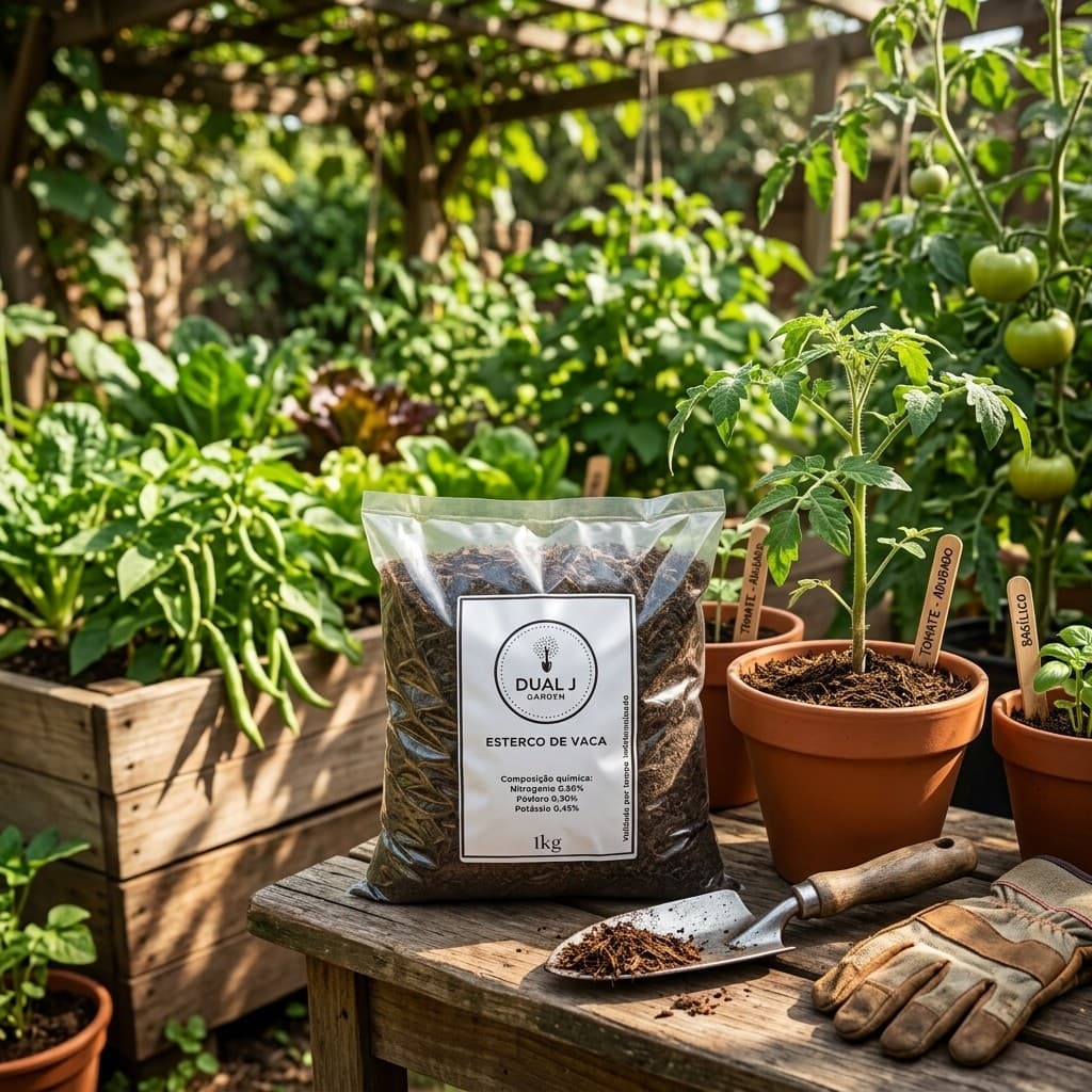 Esterco Adubo Orgânico De Vaca 100% Natural 1 KG