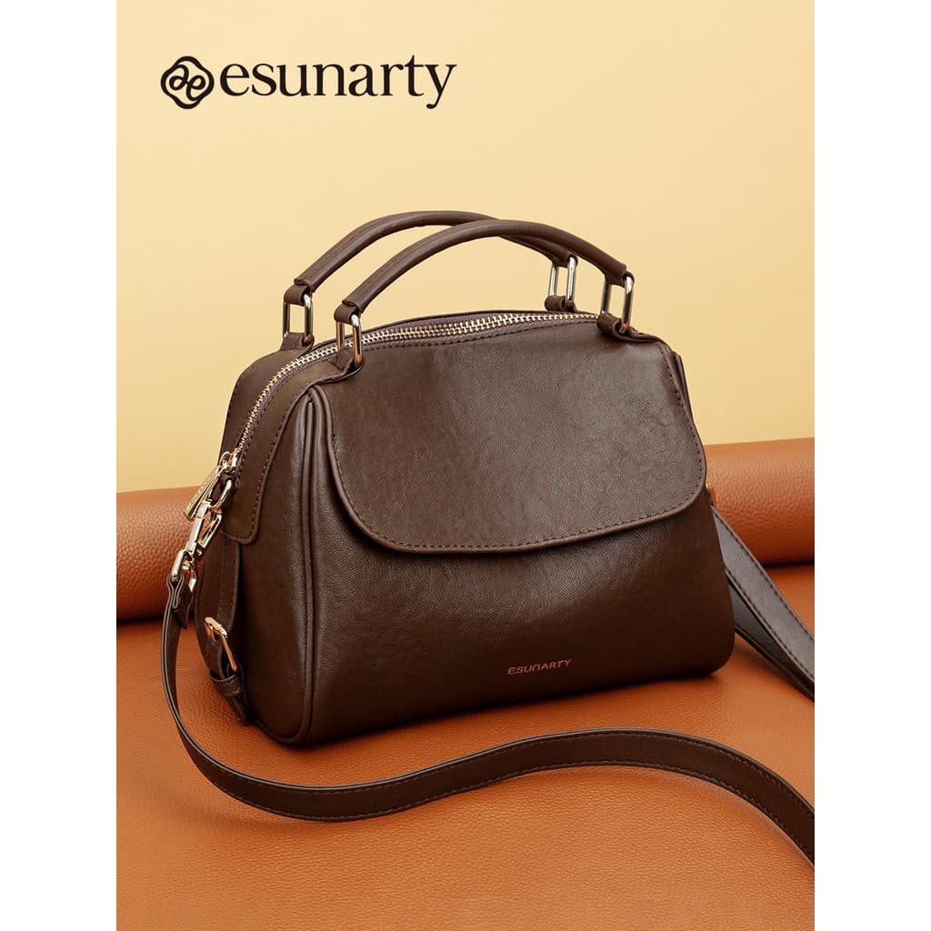 Genuíno couro genuíno senhoras saco do mensageiro 2026 novo estilo moda High-End Boston saco grande capacidade bolsa fem