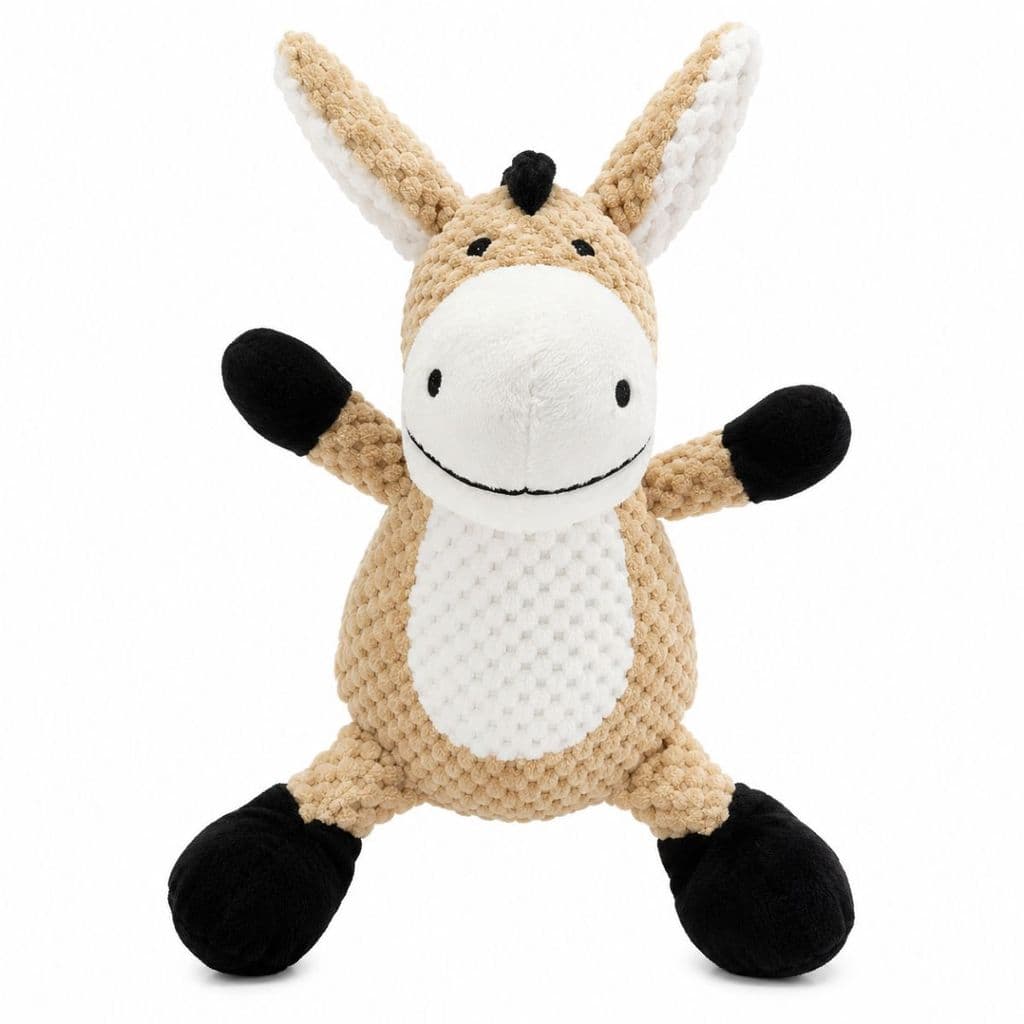 Pelúcia Cavalo Infantil Brinquedo Pet Fofo Resistente Com Som