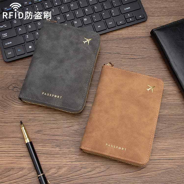 2026 Novo estilo PU capa protetora para passaporte Bolsa de armazenamento de documentos Porta-cartões Porta-cartões Slot
