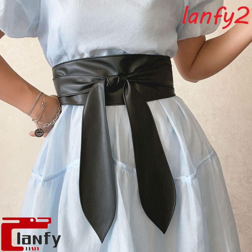 LANFY Cinto De Couro PU , Fita Estilo Coreano , Cintura Feminina , Cintos Jeans Alta , Fino Largo