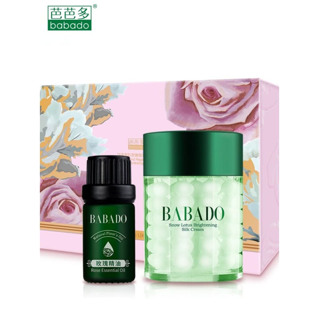Babado Snow Hidratante Hidratante Hidratante Caixa Curva de Duas Partes Creme de Seda + Óleo Essencial de Rosa Creme Ama