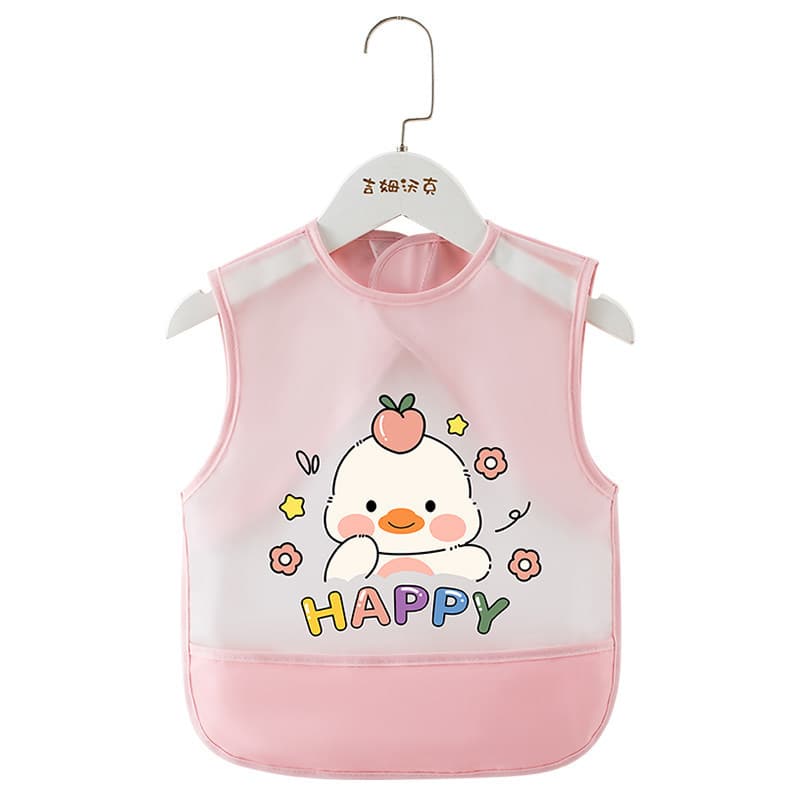 Bebê comendo babador crianças macacão impermeável respirável bebê sem mangas meninos meninas crianças roupas de proteção