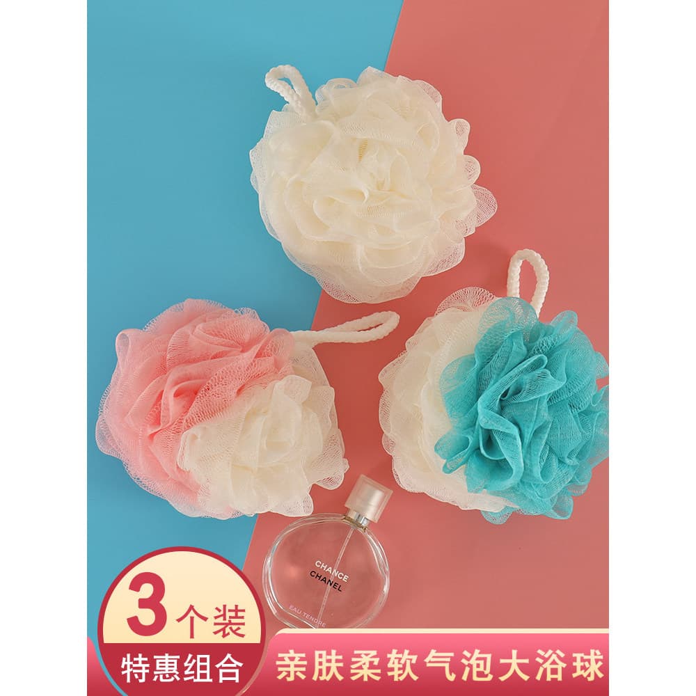 High-End tamanho grande não-solto bola de banho flor bonito esfregando banho espuma uso feminino banho flor toalha de ba