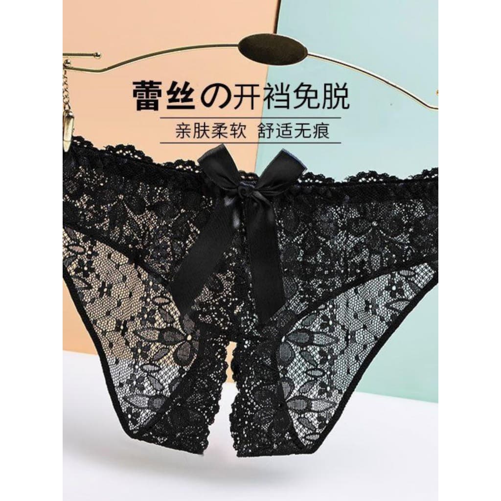 Calcinha feminina calcinha de renda coreana tamanho grande japonês estilo fino respirável Briefs confortável preto femin