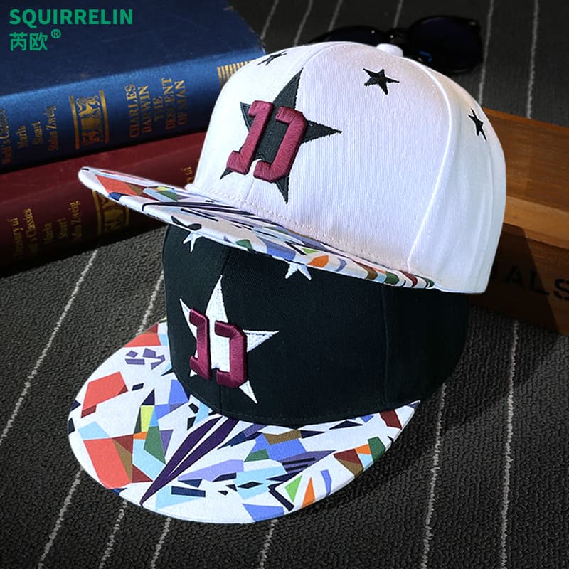 Chapéu masculino boné de beisebol Hip-Hop chapéu de aba plana americano aba larga duro topo estilo coreano protetor sola