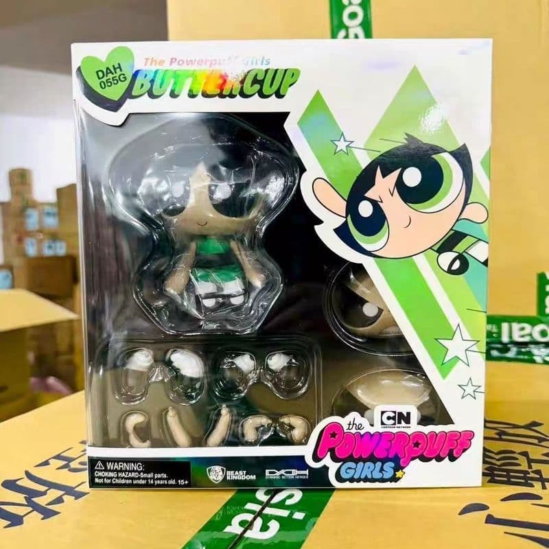 Z Zhuzhou Liying Trading Co., Ltd. Nova marca não aberta Beast Kingdom DAH-055 Powerpuff Girls Furry Collection Figura d