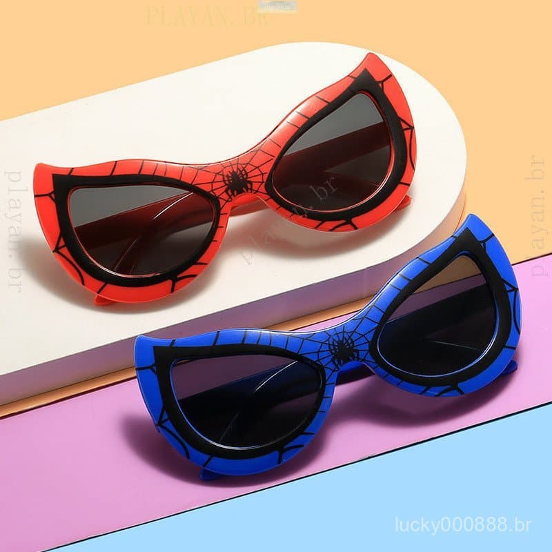 Óculos De Sol Para Crianças Fashion Cartoon Homem-Aranha Meninos E Meninas Proteção UV
