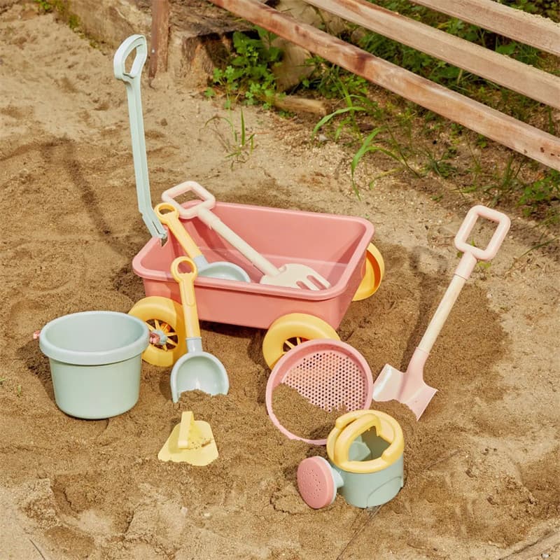 Coreia coreia ins conjunto de carrinho de brinquedo de praia infantil à beira-mar meninos meninas brincando na água ferr