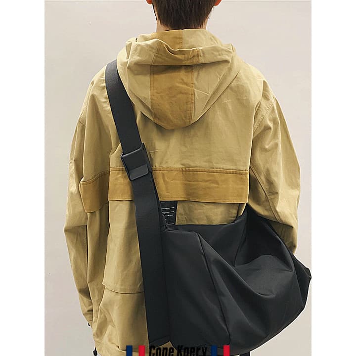 Bolsa de ombro funcional francesa bolsa mensageiro masculina bolsa de ombro bolsa de ginástica esportiva masculina mochi