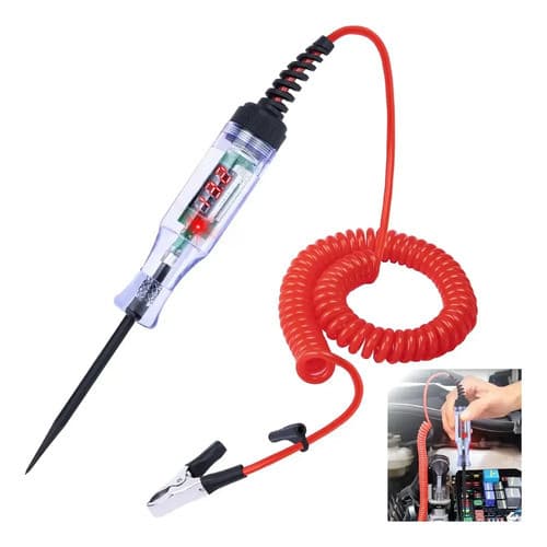 Caneta Teste Automotivo 5v 12v 24v 36v 48v Bateria Fusível de 5v até 110v DC