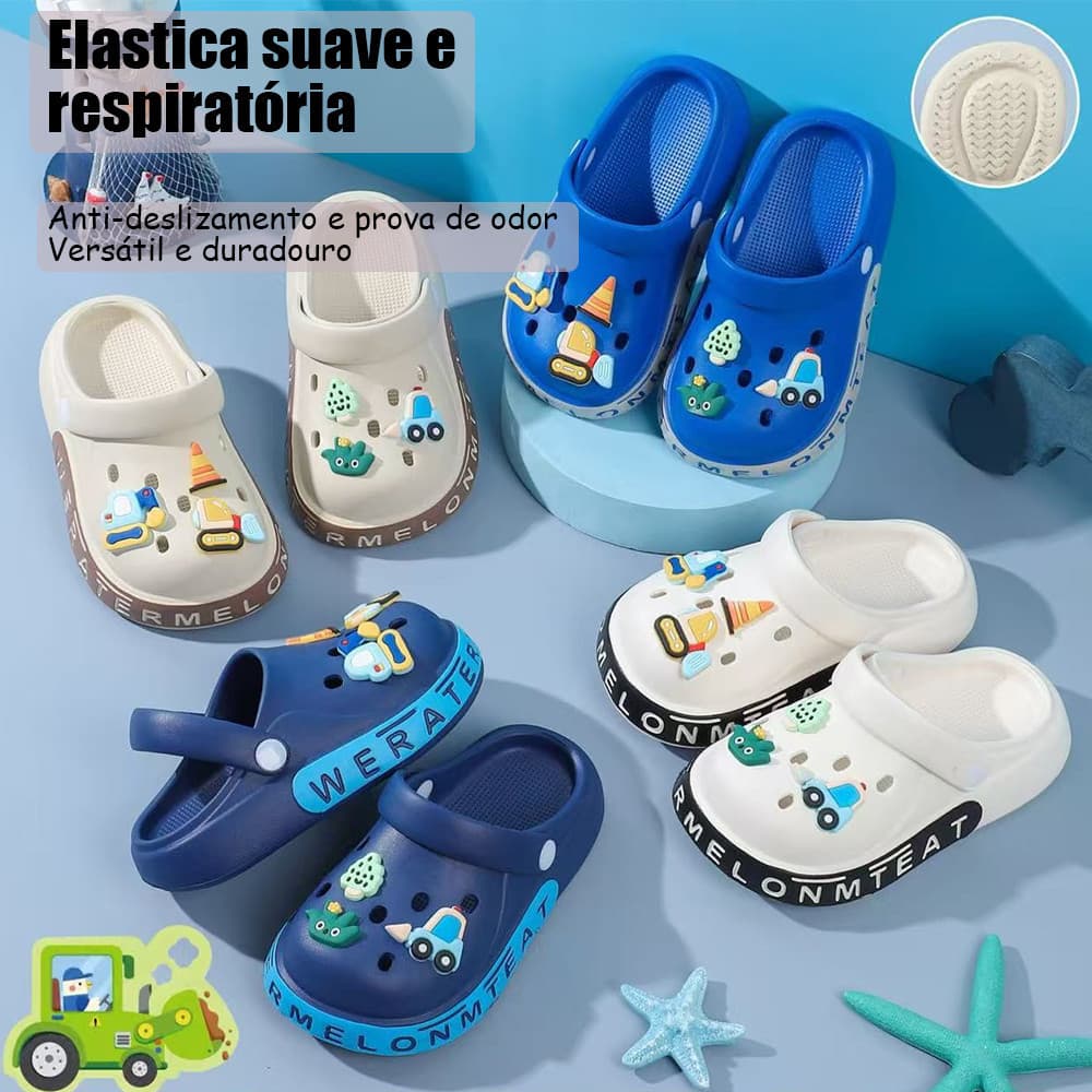 Babuche Sandália Unissex EVA leve macia confortável bottons decorativos solado antiderrapante para uso diário passeios