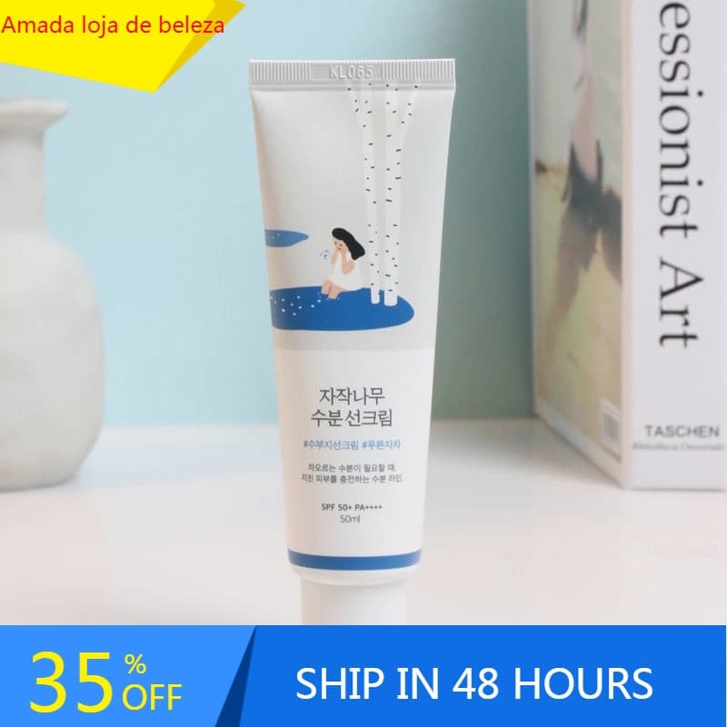 Suco De Bétula Jaysuing Creme Solar Hidratante 50ml SPF50 + PA + + Protetor Bloco Spf Gel Loção Protetora Da Pele Facial