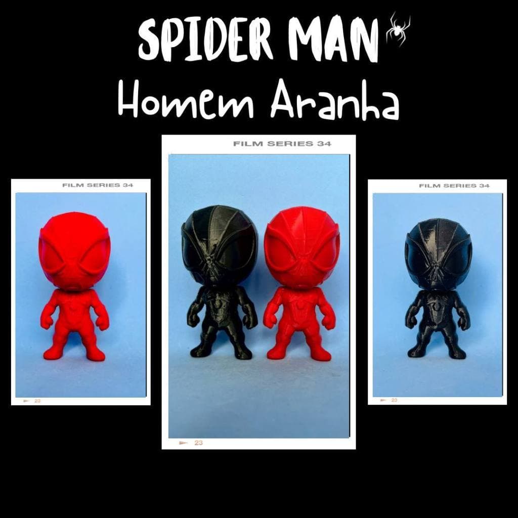 Boneco Spider Man Homem Aranha Impressão 3D Coleção Decoração