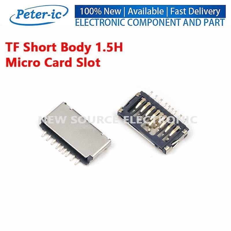 (2-10 Unidades) TF Corpo Curto 1.5H Slot Para Micro Cartão Suporte SD De Memória Celular