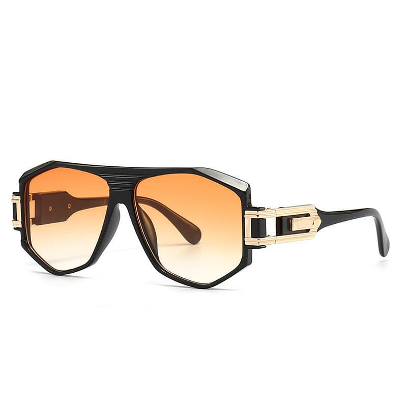 Óculos de Sol Estilo Punk Oversize com Lentes Planas para Uso Casual ao Ar Livre UV400