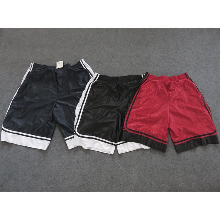 Shorts de basquete vermelho de comércio exterior masculino calças médias de verão