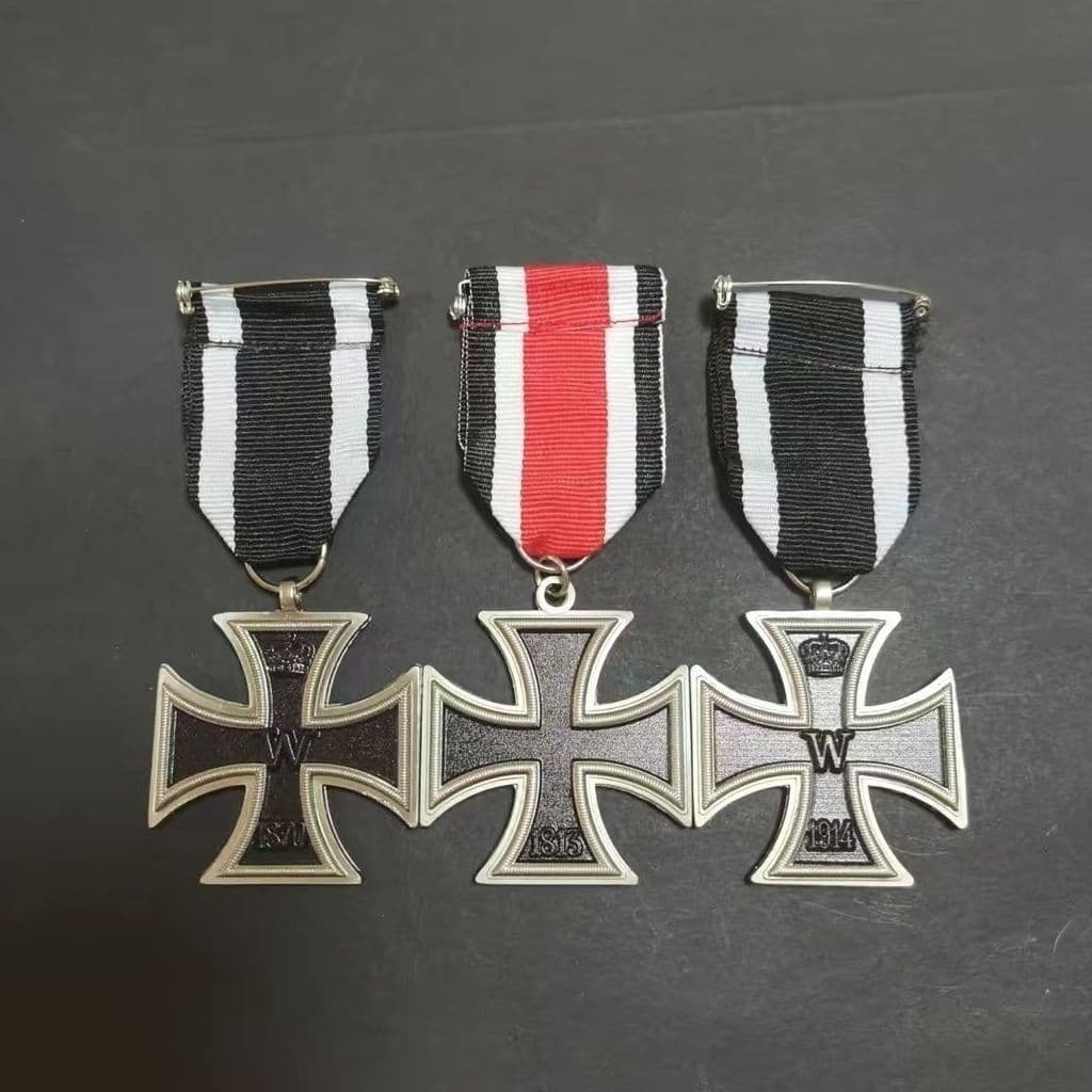 Broche comemorativo da Cruz de Ferro, pingente da medalha de cavaleiro prussiano, acessório alemão de metal prussiano U7