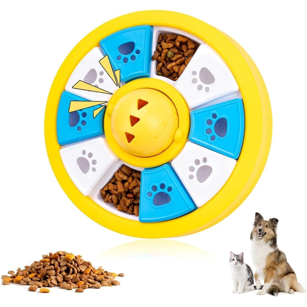 Brinquedos Interativos para Cães para Alimentação Lenta, Alimentadores de Quebra-Cabeça para Animais de Estimação, Alime