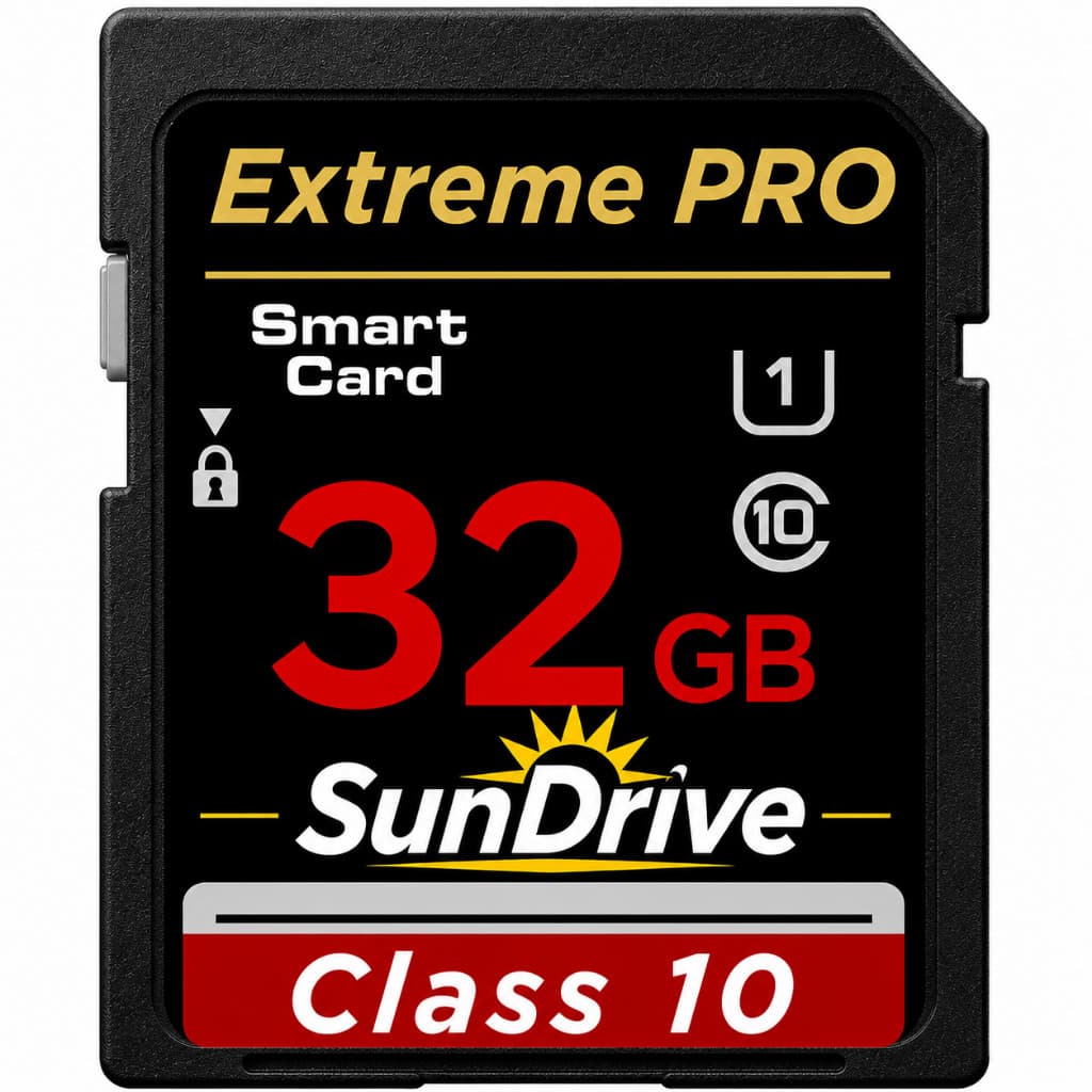 Cartão de Memória SD 32GB Classe 10 100MB/s para Câmeras Profissionais e Filmadoras HD