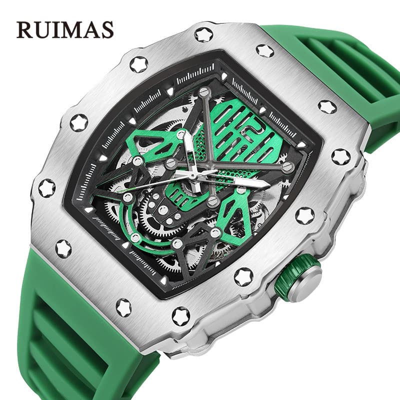 R RUIMAS novo estilo relógio mecânico masculino Richard esportes personalidade relógio dominador Cross-Border venda quen