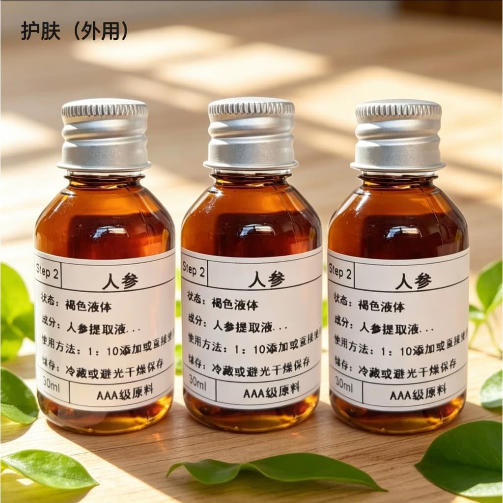 Extrato de Ginseng máscara de medicina chinesa essência desbotamento rugas elevador endurecimento clareamento hidratante