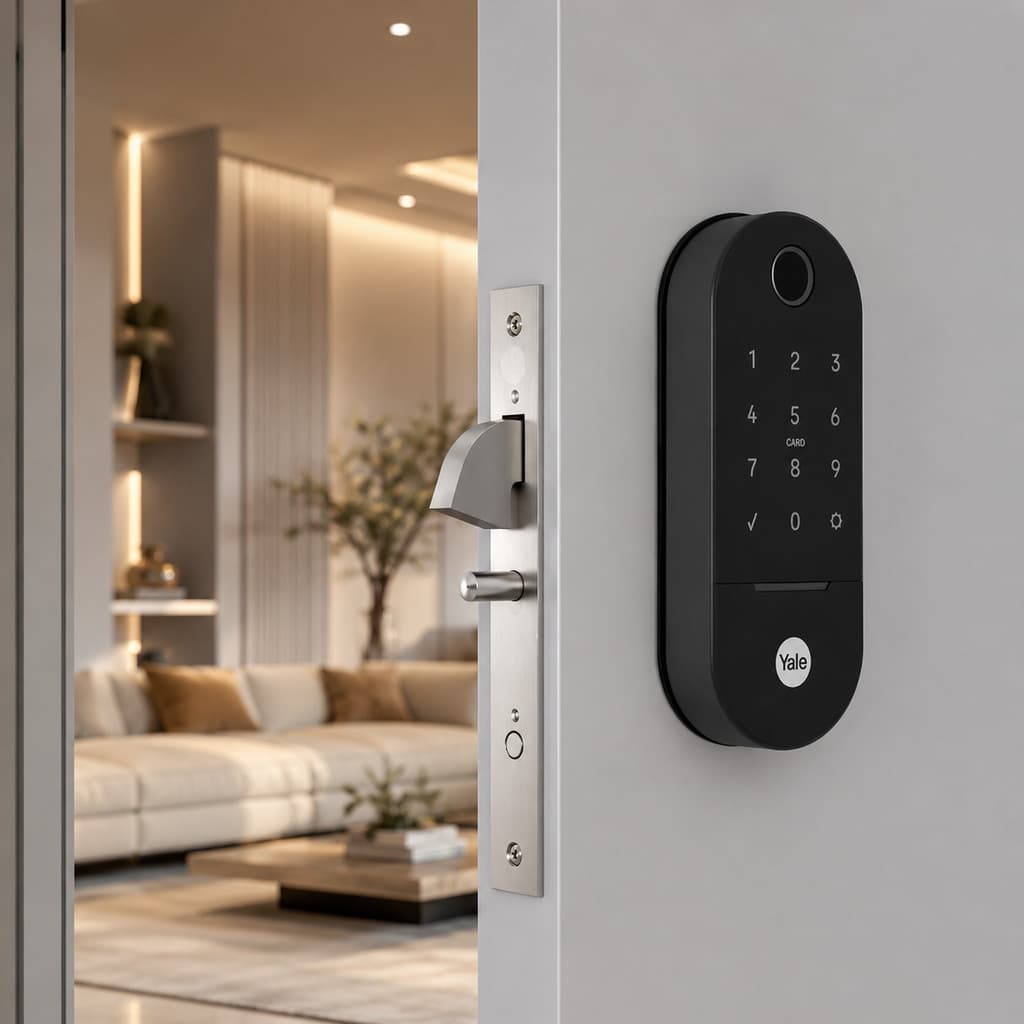 Fechadura Digital Biométrica Para Porta de Correr Lia Bp Preto