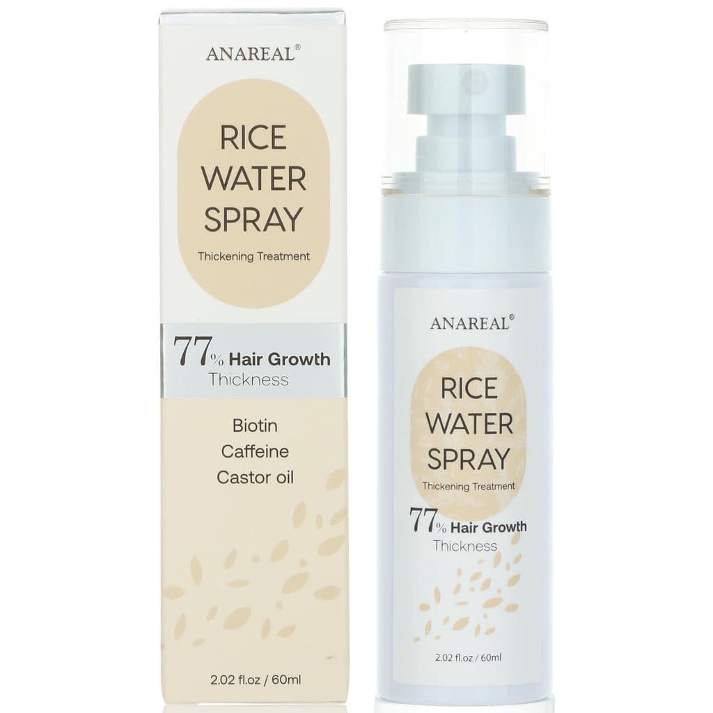 Spray de Óleo para Crescimento Capilar: Água de Arroz Fermentada com Biotina e Óleo de Rícino para Engrossamento Diário
