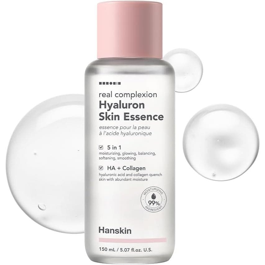 Hanskin Hyaluron Skin Essence Toner – Tônico Hidratante Coreano para Pele de Vidro |   Ácido Hialurônico e Colágeno |