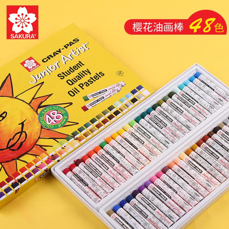 Sakura Cherry Blossom Oil Pastel 12 cores 18 cores 24 cores 36 cores 48 cores estilo sol pastel a óleo lavável jardim de