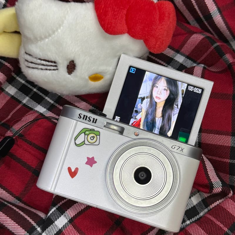 Snsu G7 Câmera Digital HD Estudante Campus Retro CCD Presente Feminino Masculino Viagem Micro Único Flip Selfie