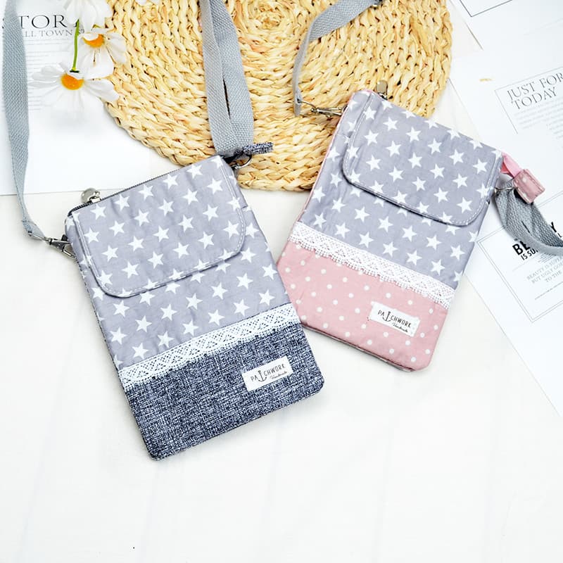 Saco de pano pequeno saco do telefone móvel feminino Crossbody 2026 novo estilo Multi-camada saco especial do telefone m