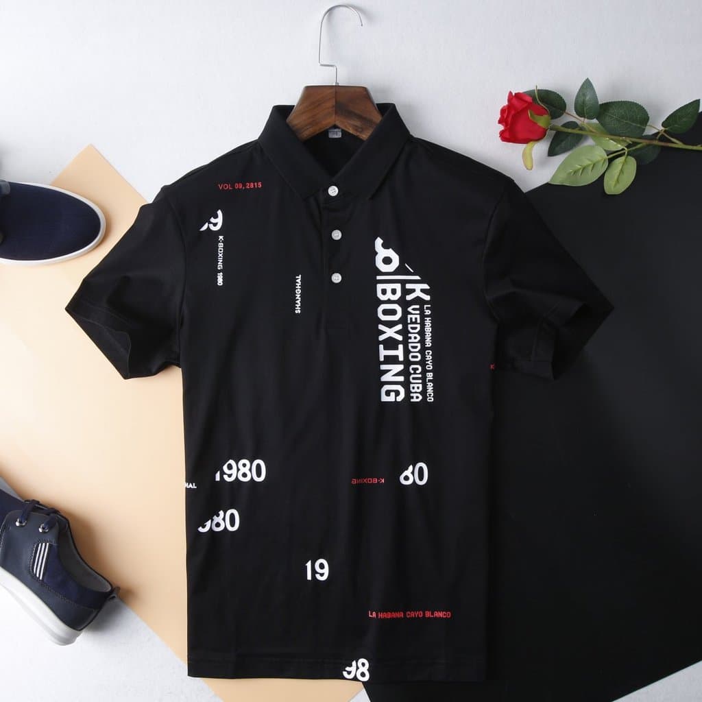HL22296 Jin série masculino fino ajuste de manga curta POLO verão algodão amônia tecido negócios Casual vaca bens