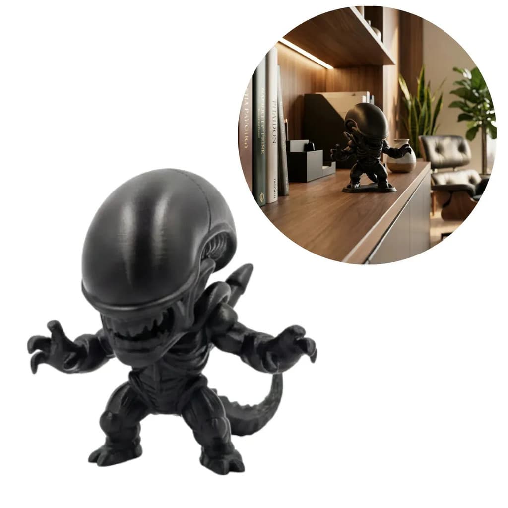 Estátua Alien Xenomorph Colecionável Decoração Geek Filme De Terror