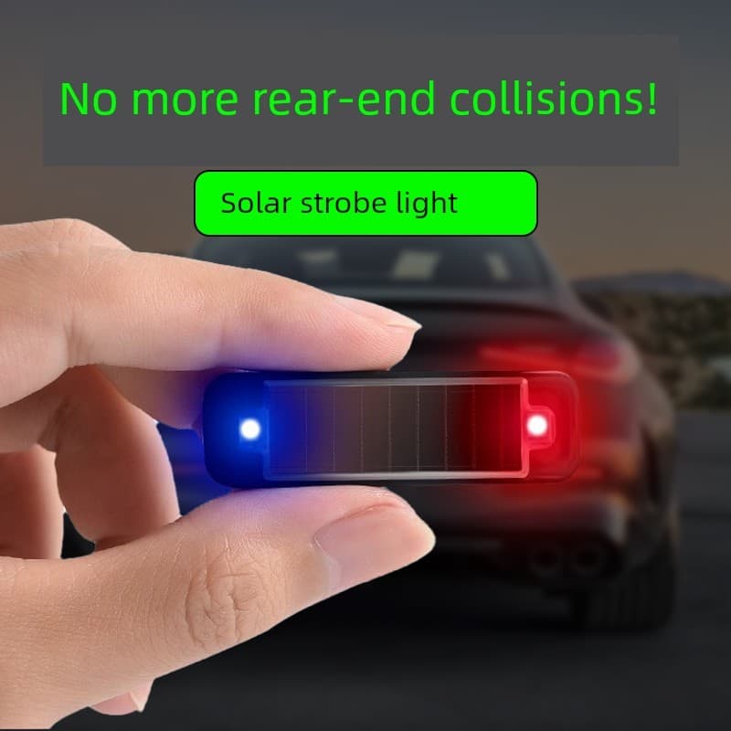 Luz estroboscópica de aviso Solar para motocicleta, iluminação noturna, bicicleta elétrica, Anti-rastreamento, luz trase